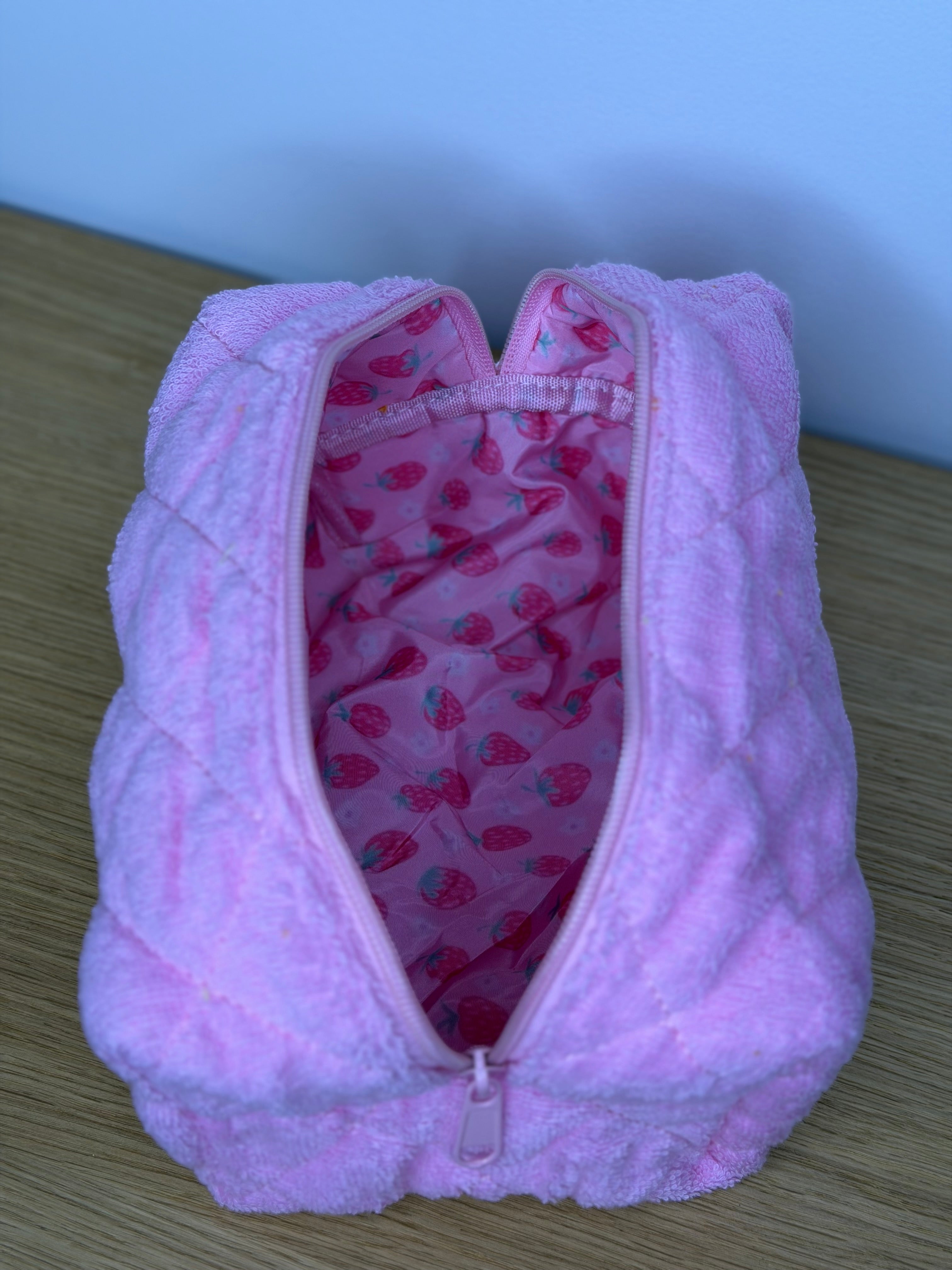 Blush Soft-Touch Cosmetic Bag